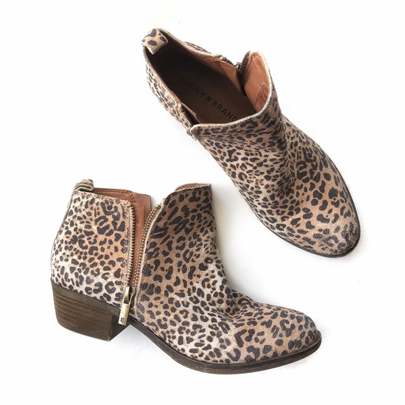 lucky brand leopard boots